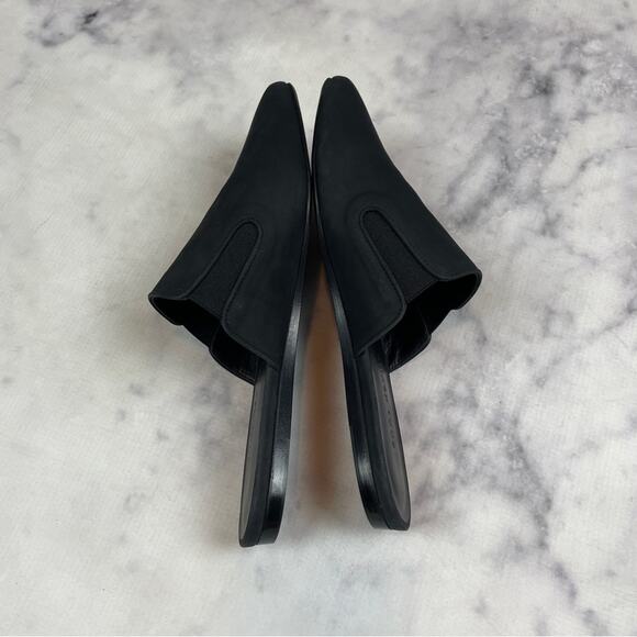 Jenni Kayne Black Oiled Leather Flat Mules NWOB - Picture 6 of 12